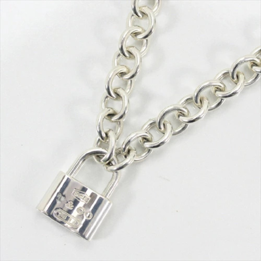 TIFFANY Co Lock Charm Thick Necklace Bracelet